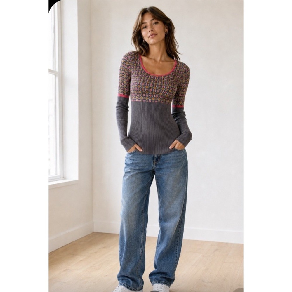 Vintage Original Penguin Y2K  90s Babydoll Sweater  Cashmere  Round Neck  M 90s